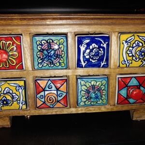 Colorful Ceramic Drawer Chest